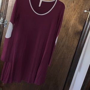 Long Mauve Shirt perfect with leggings!